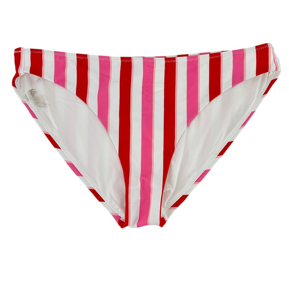Bogner Fire + Ice Bakara Verticlal Stripe Bikini Bottom Size Large 12 42 Pink